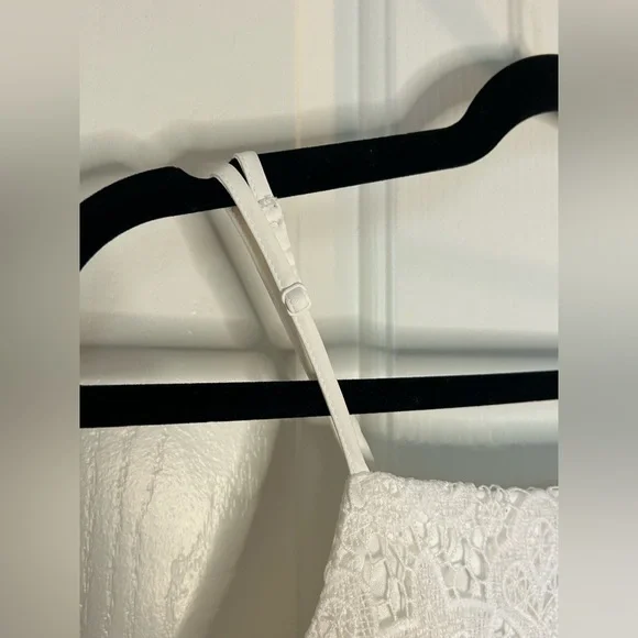 NWT White Lace High Neck Cropped Cami Abercrombie & Fitch Size Large - Picture 3 of 10